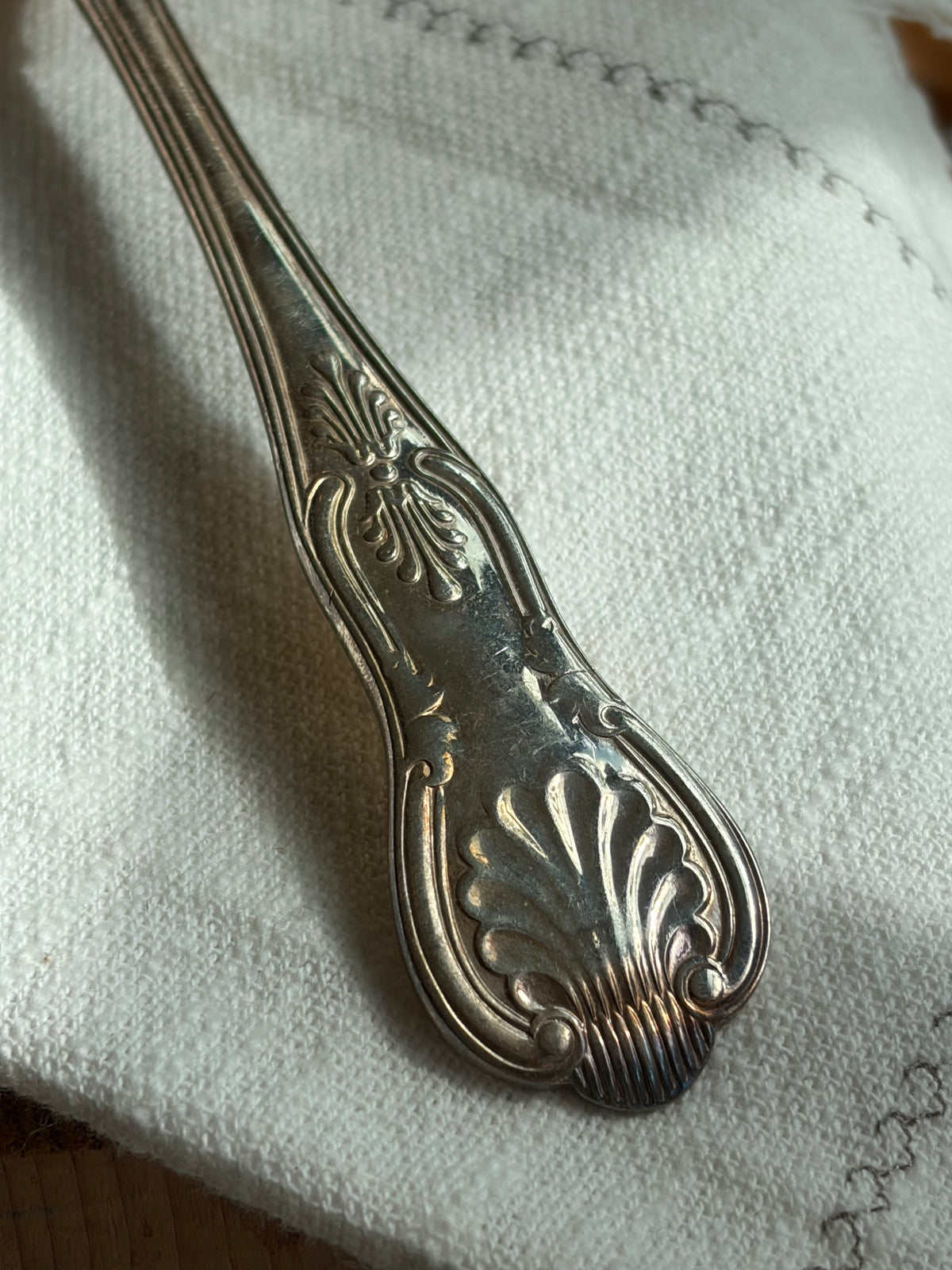 Heirloom Serving Spoon - Embossed