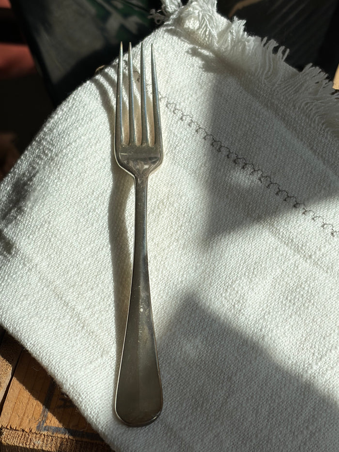 Heirloom Forks, Set of 7 - Rat Tail Pattern
