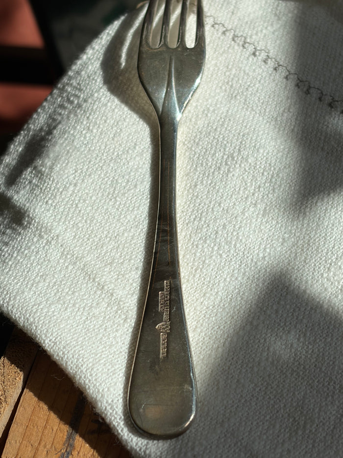 Heirloom Forks, Set of 7 - Rat Tail Pattern