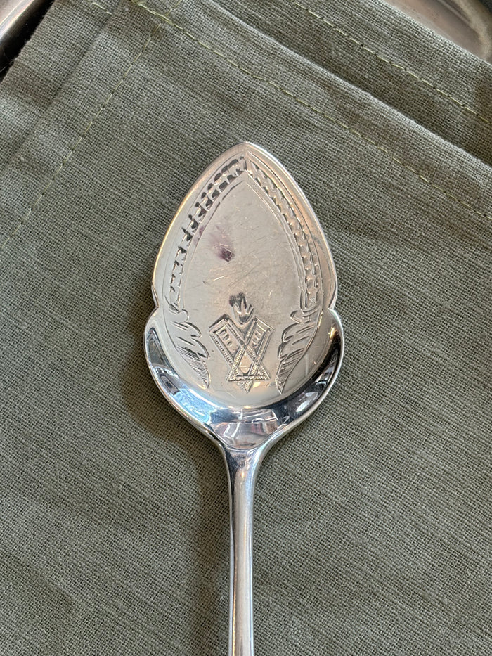 Heirloom Fruit Spoon - Wreath Embossed