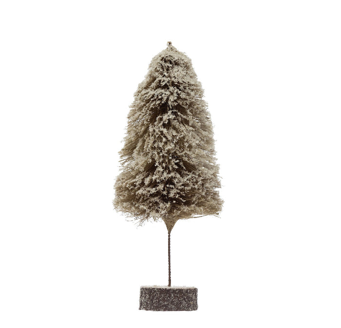 Sisal Bottle Brush Tree, Snowy Green - Large