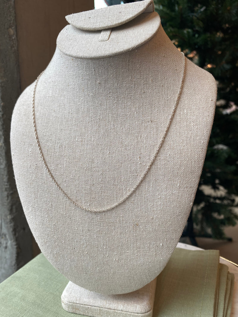 Silver Necklace 24"