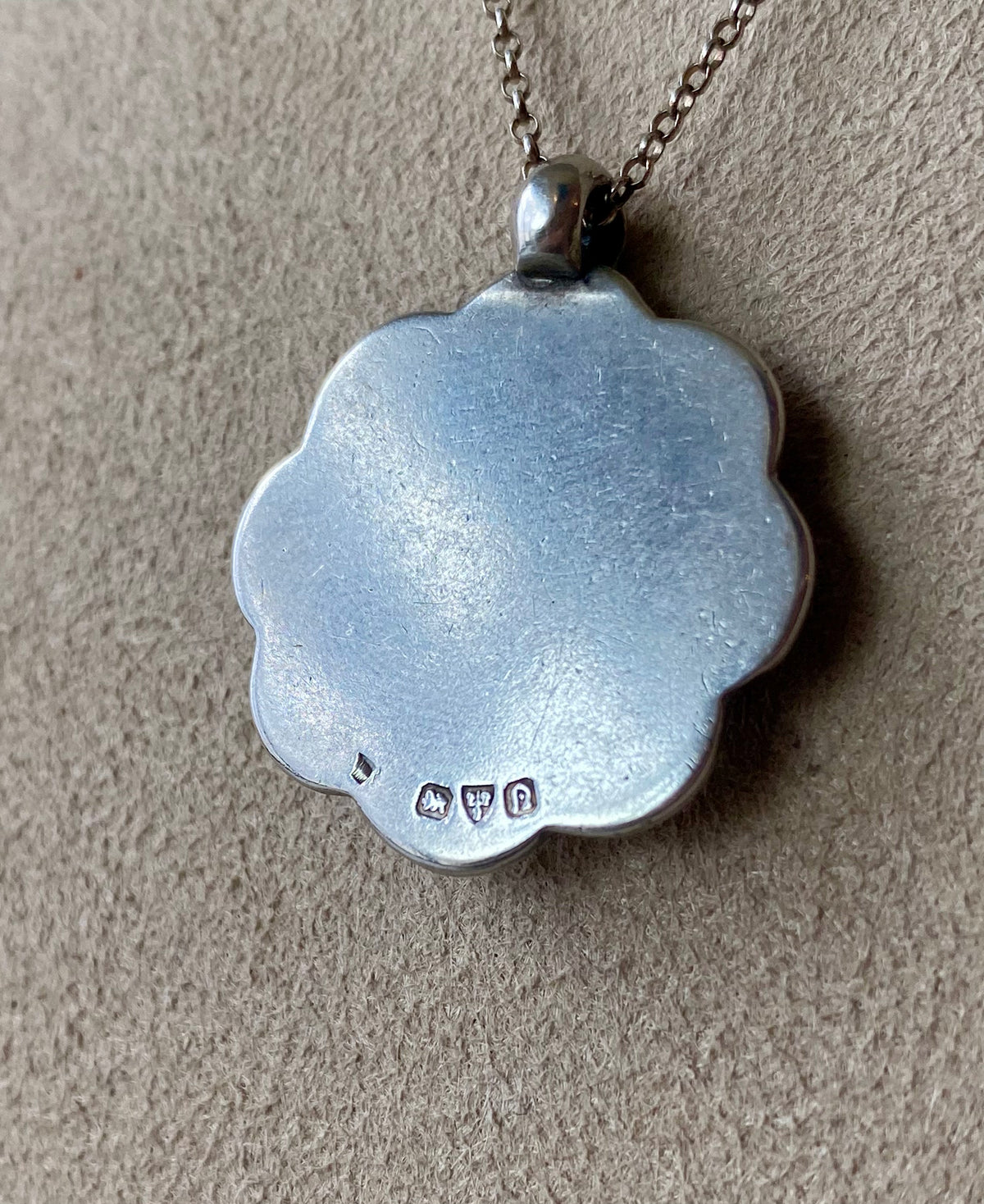 Heirloom Silver Ball Pendant