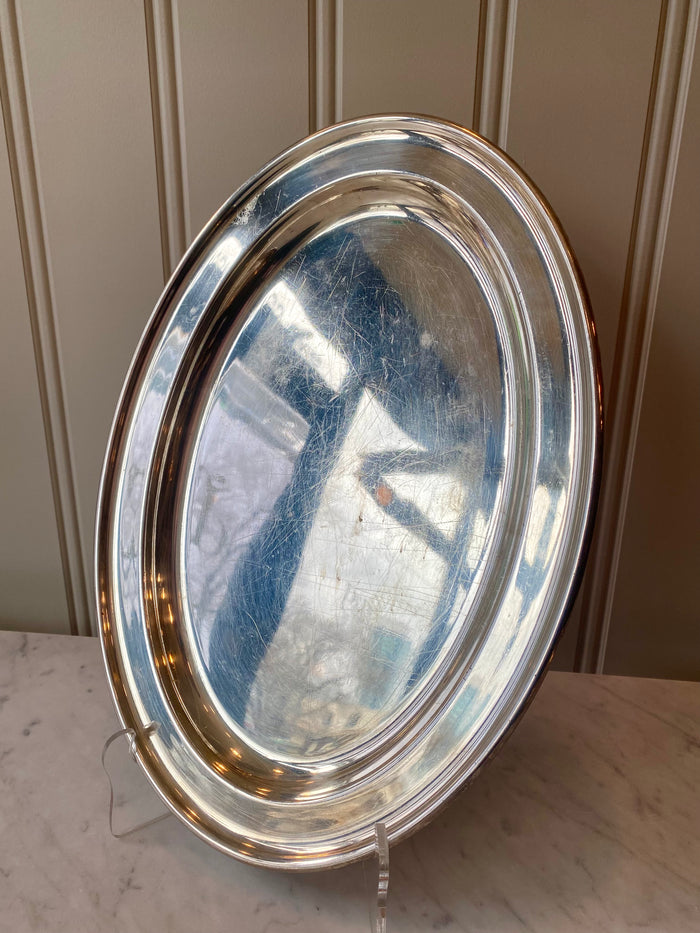 Heirloom Oval Silver Tray, medium