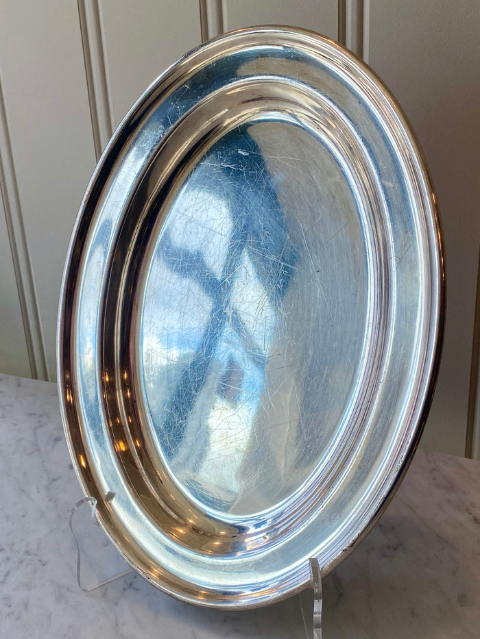 Heirloom Oval Silver Tray - medium