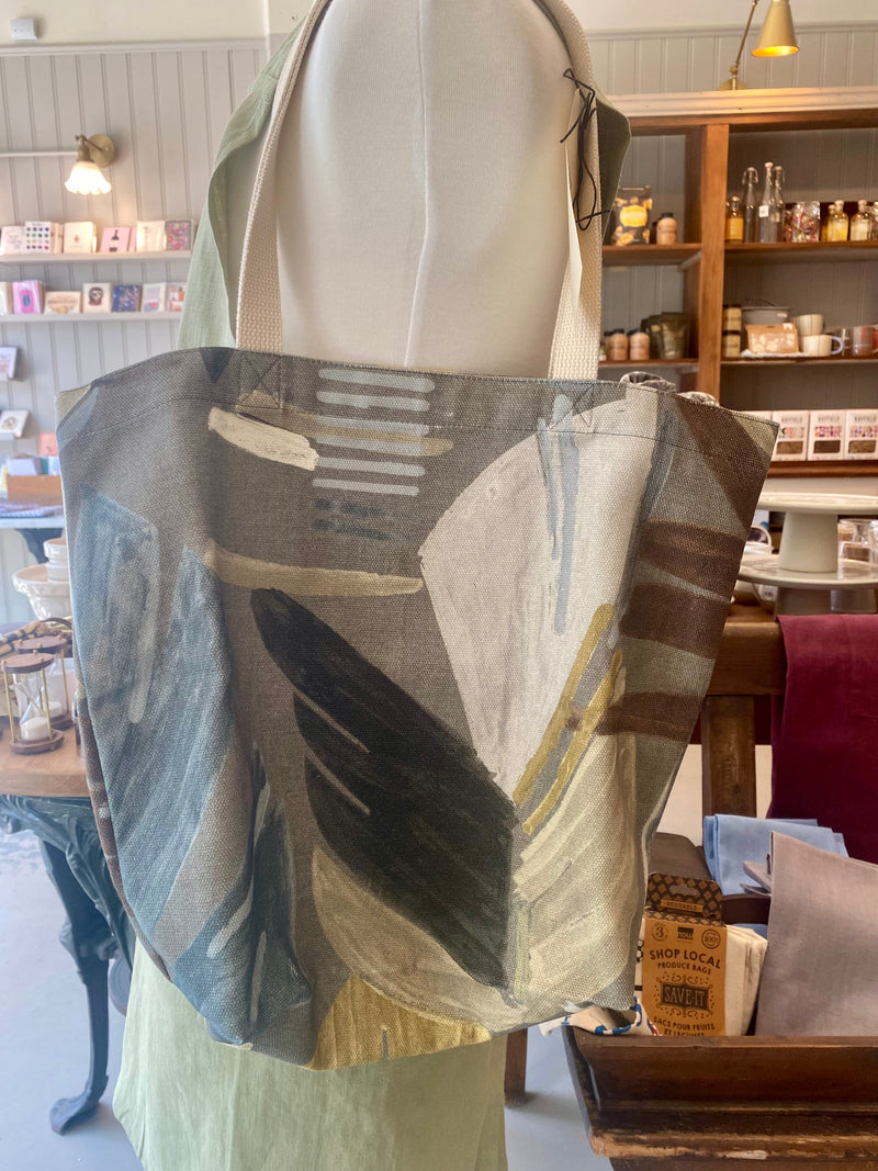 Linen Tote - abstract
