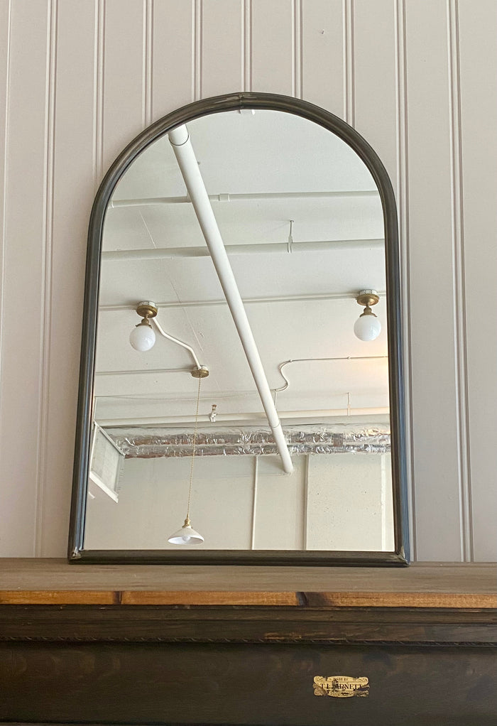 Arched Metal Frame Wall Mirror