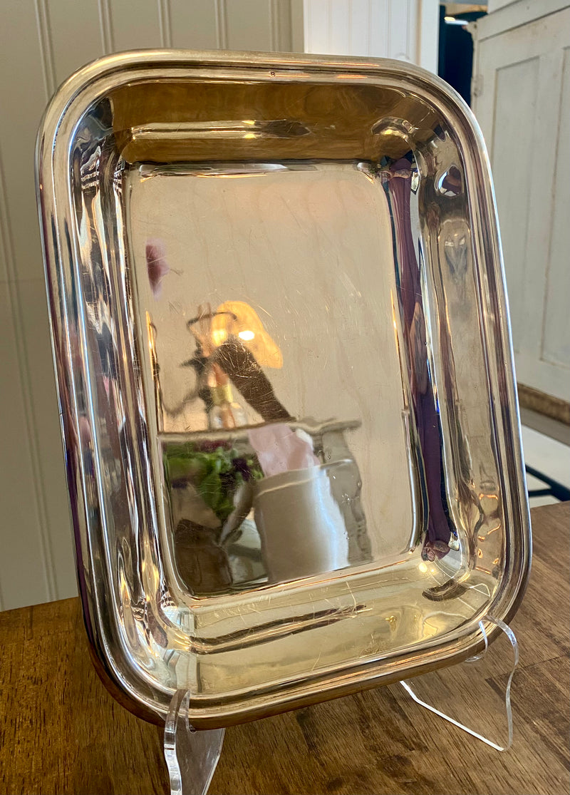 Heirloom Serving Dish, Silver Plate