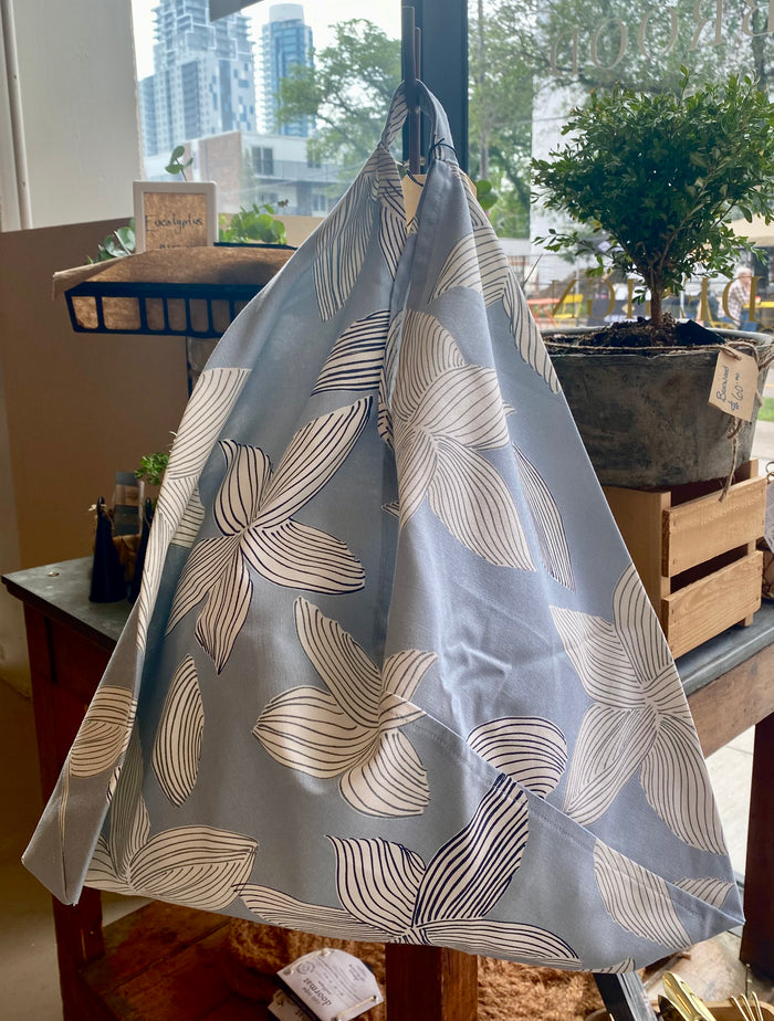 Origami Tote - Blue & White Floral