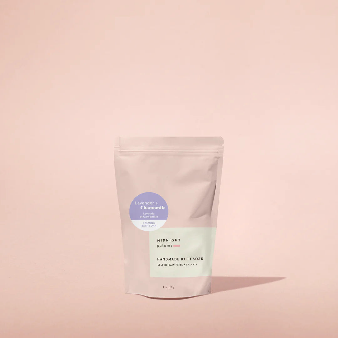 Lavender + Chamomile Calming Bath Soak: 4oz