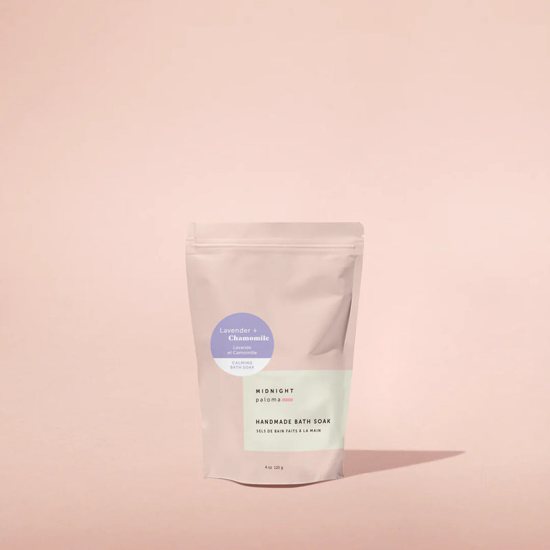 Lavender + Chamomile Calming Bath Soak: 4oz