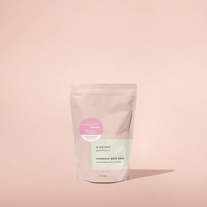 French Rose + Vanilla Replenishing Bath Soak: 4oz