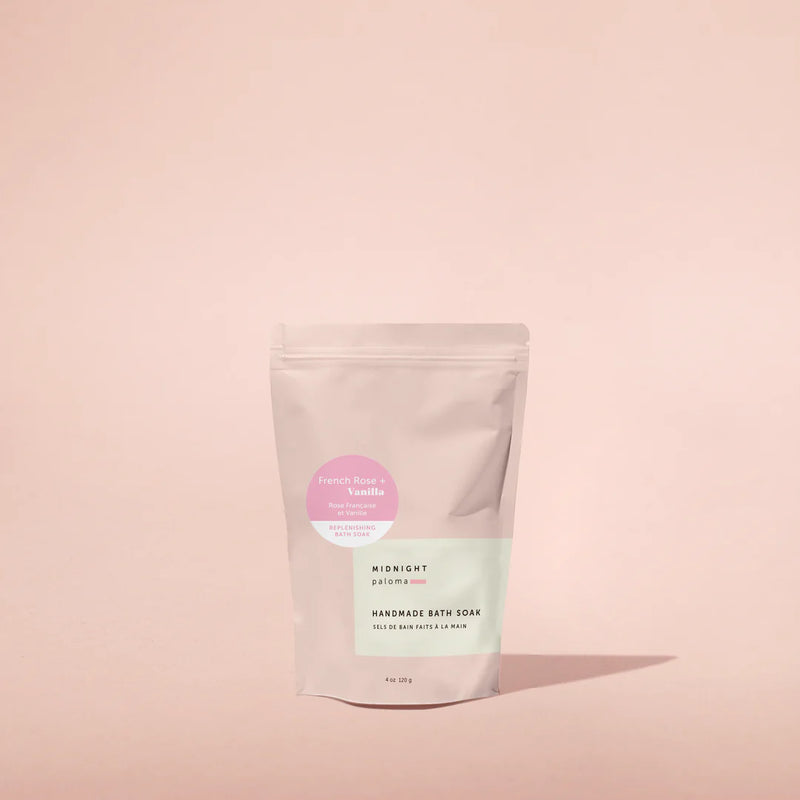 French Rose + Vanilla Replenishing Bath Soak: 4oz