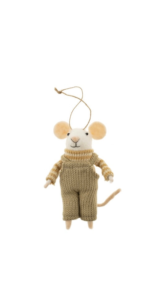 Overalls Olive Mouse