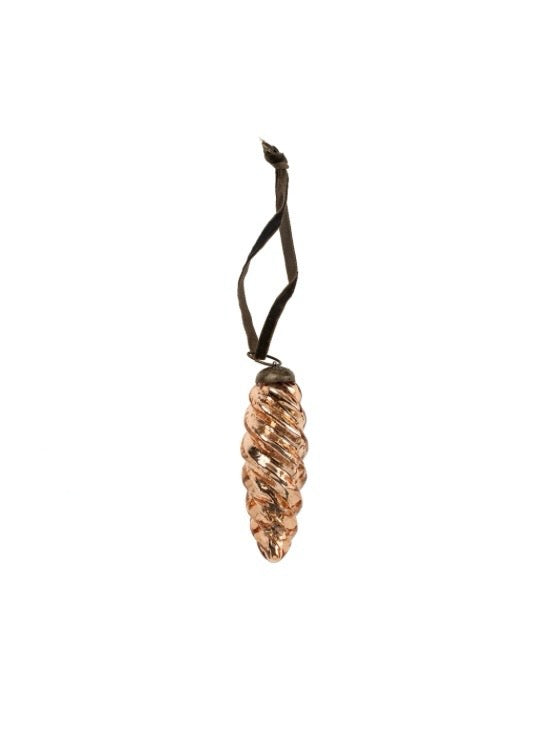 Copper Icicle Ornament, small