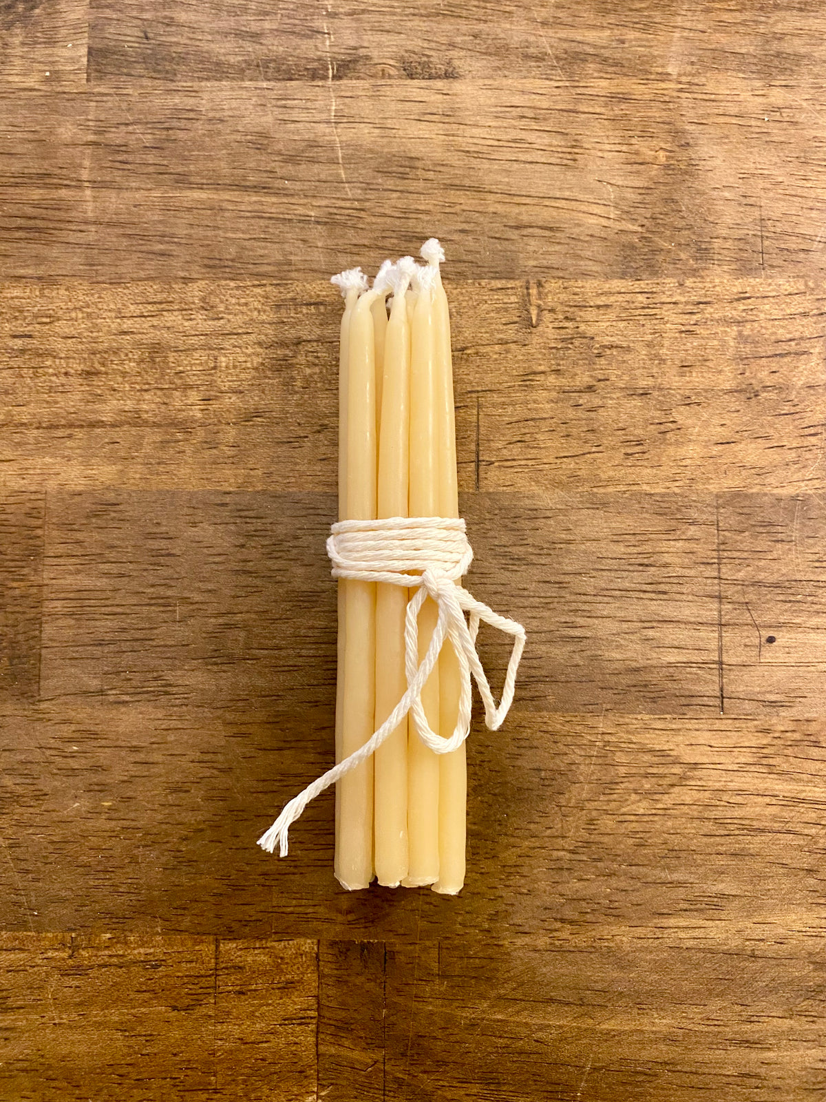 Beeswax Birthday Candles - bundle of 10