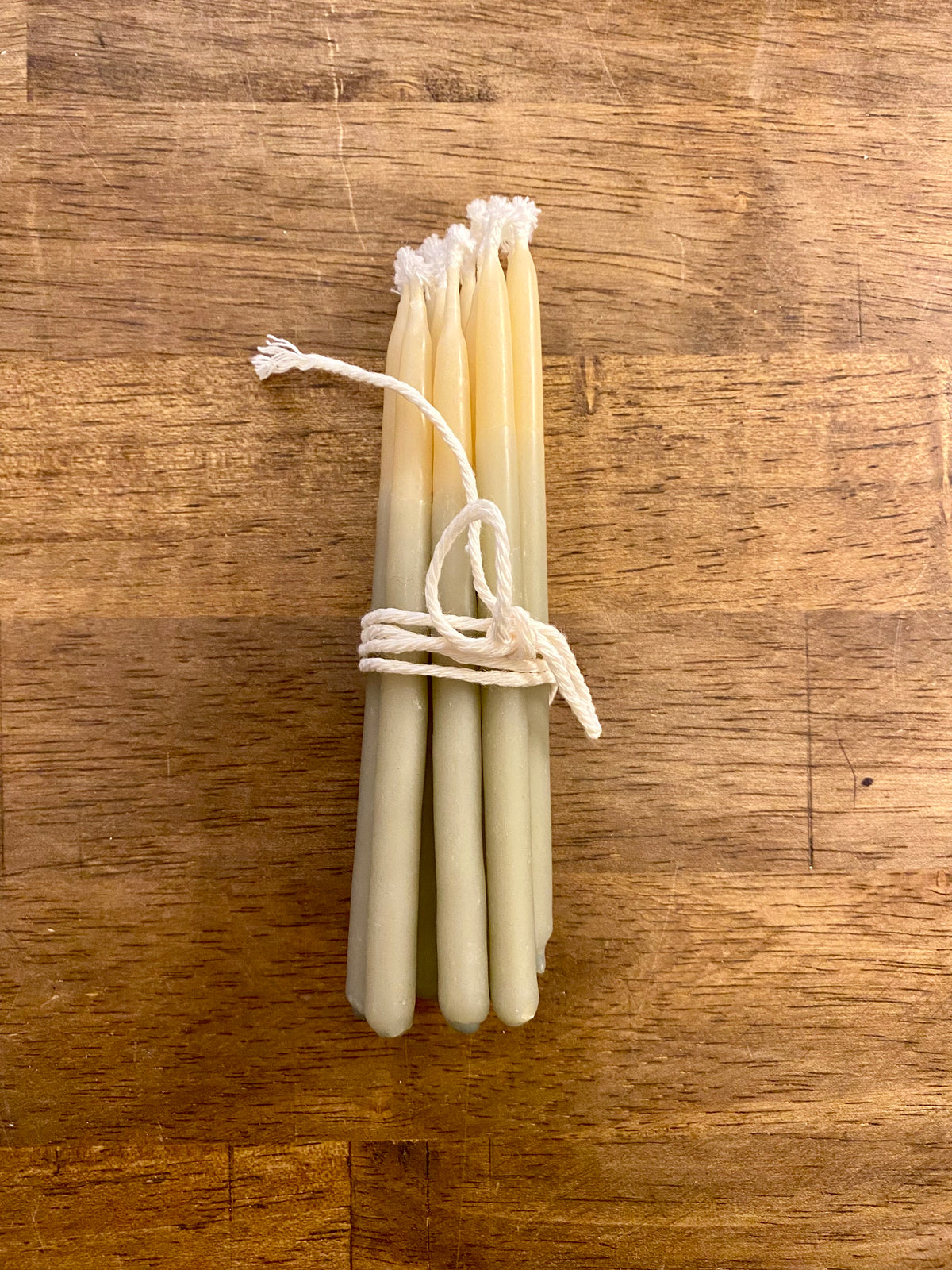 Sky Beeswax Birthday Candles - set of 10