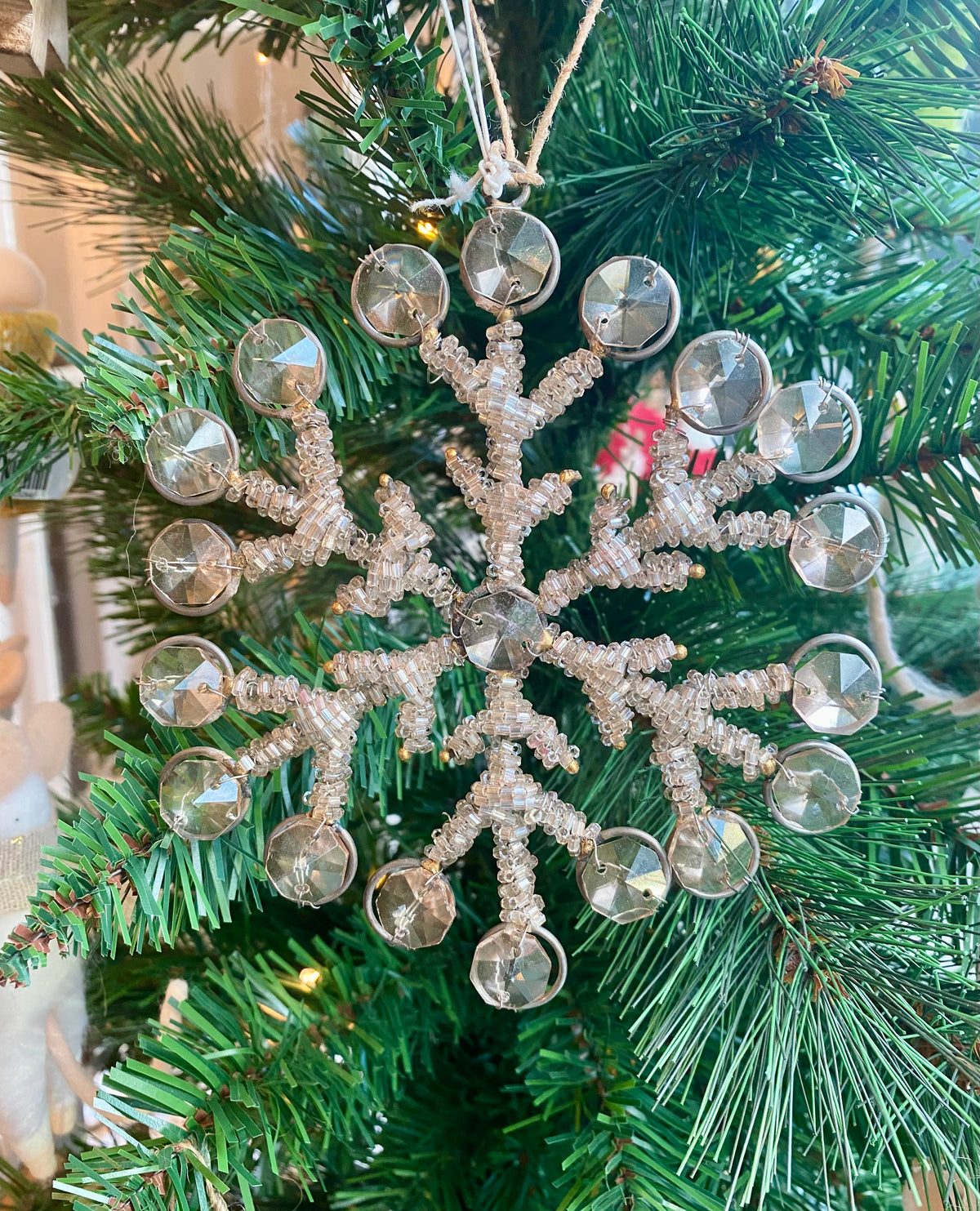 Beaded Snowflake Ornament
