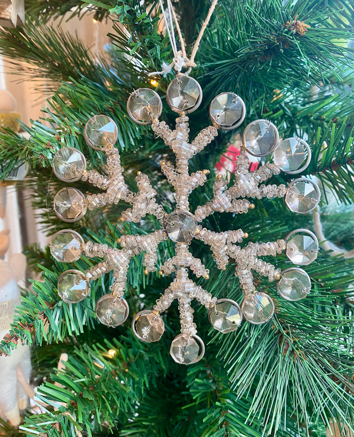 Beaded Snowflake Ornament