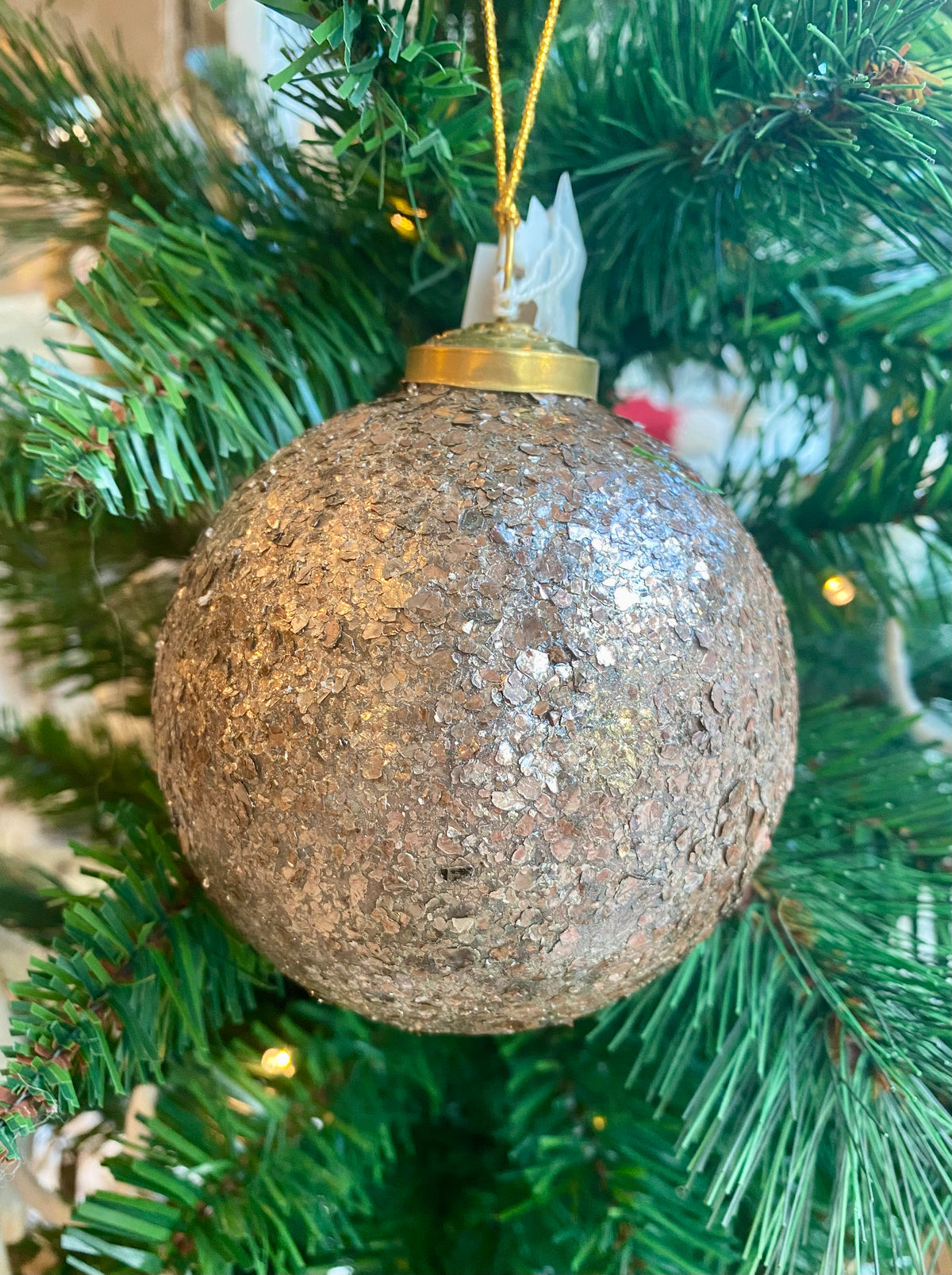 Large Glitter Flake Ornament