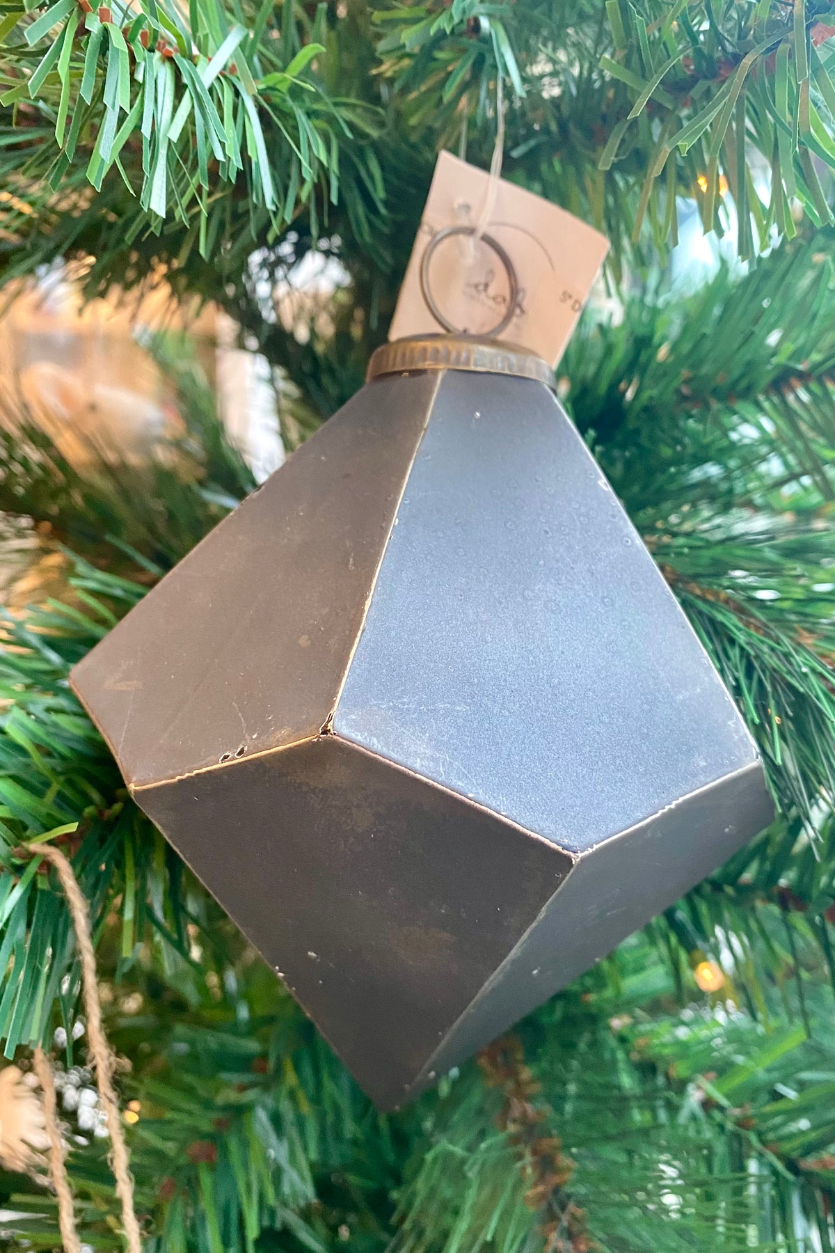 Black Diamond Drop Ornament