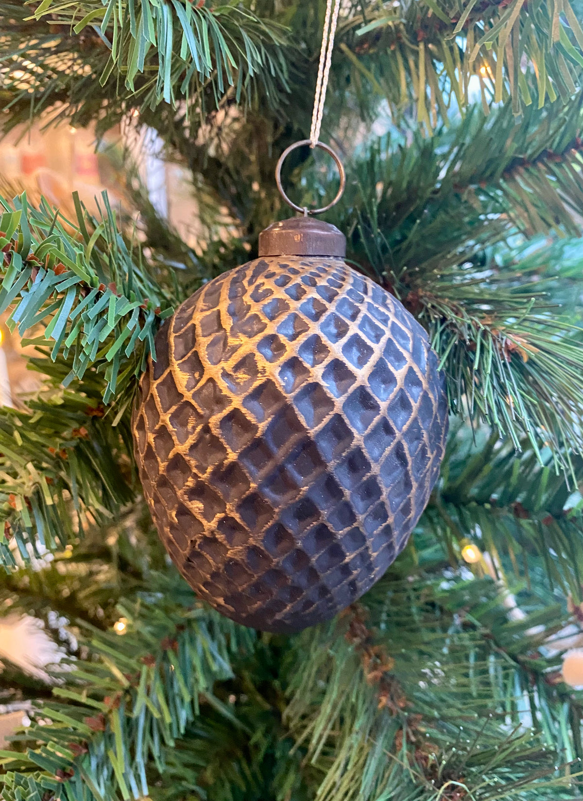 Copper Embossed Ornament