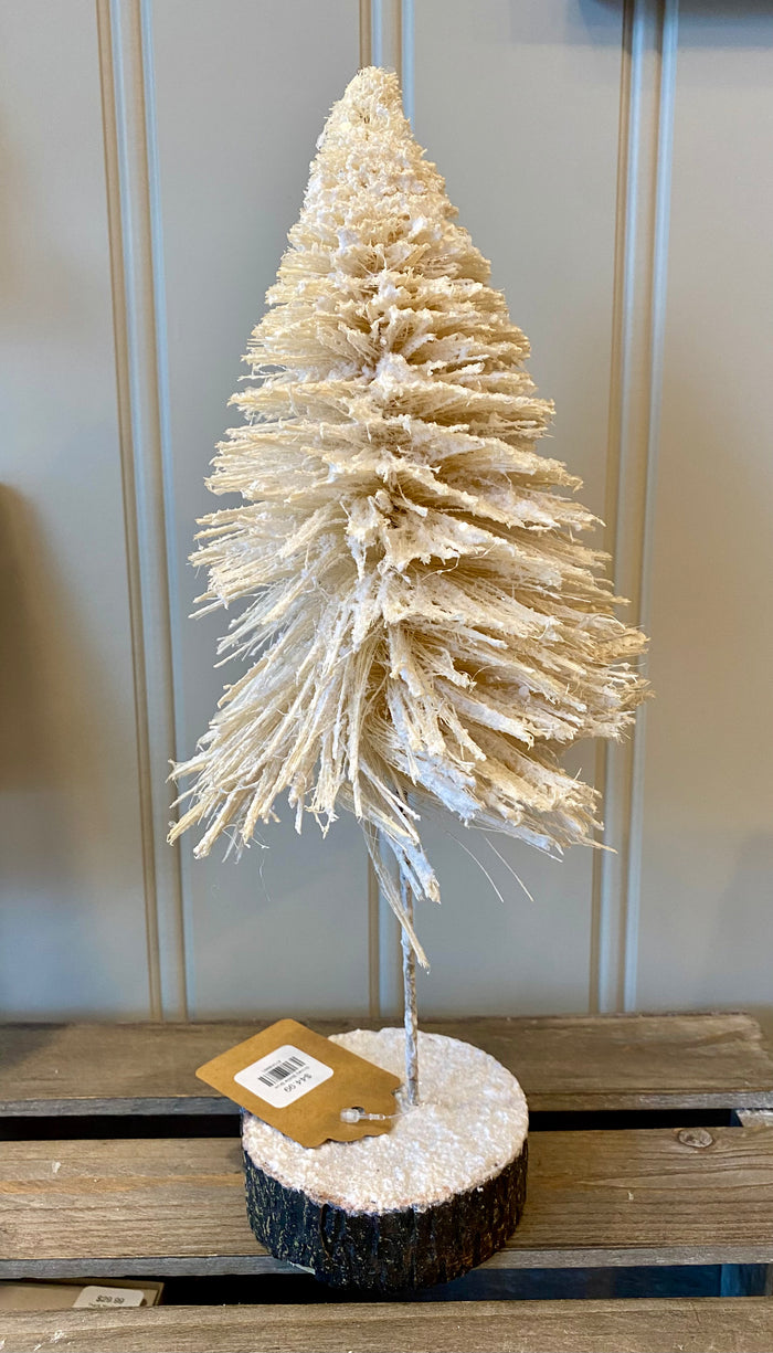 Snowy Bottle Brush Tree - Large