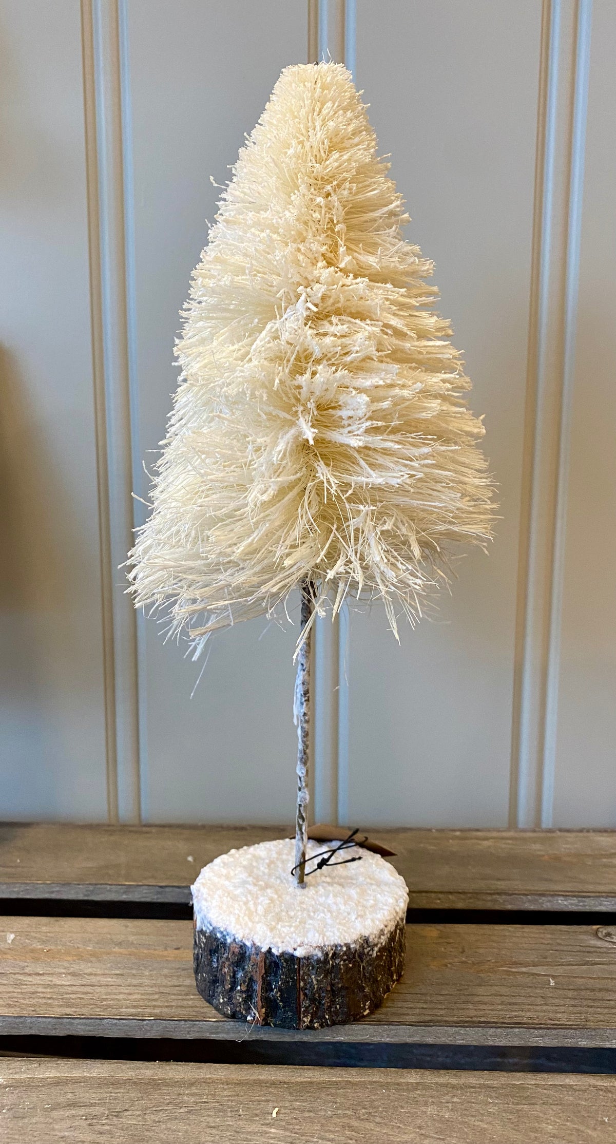 Snowy Bottle Brush Tree - Medium