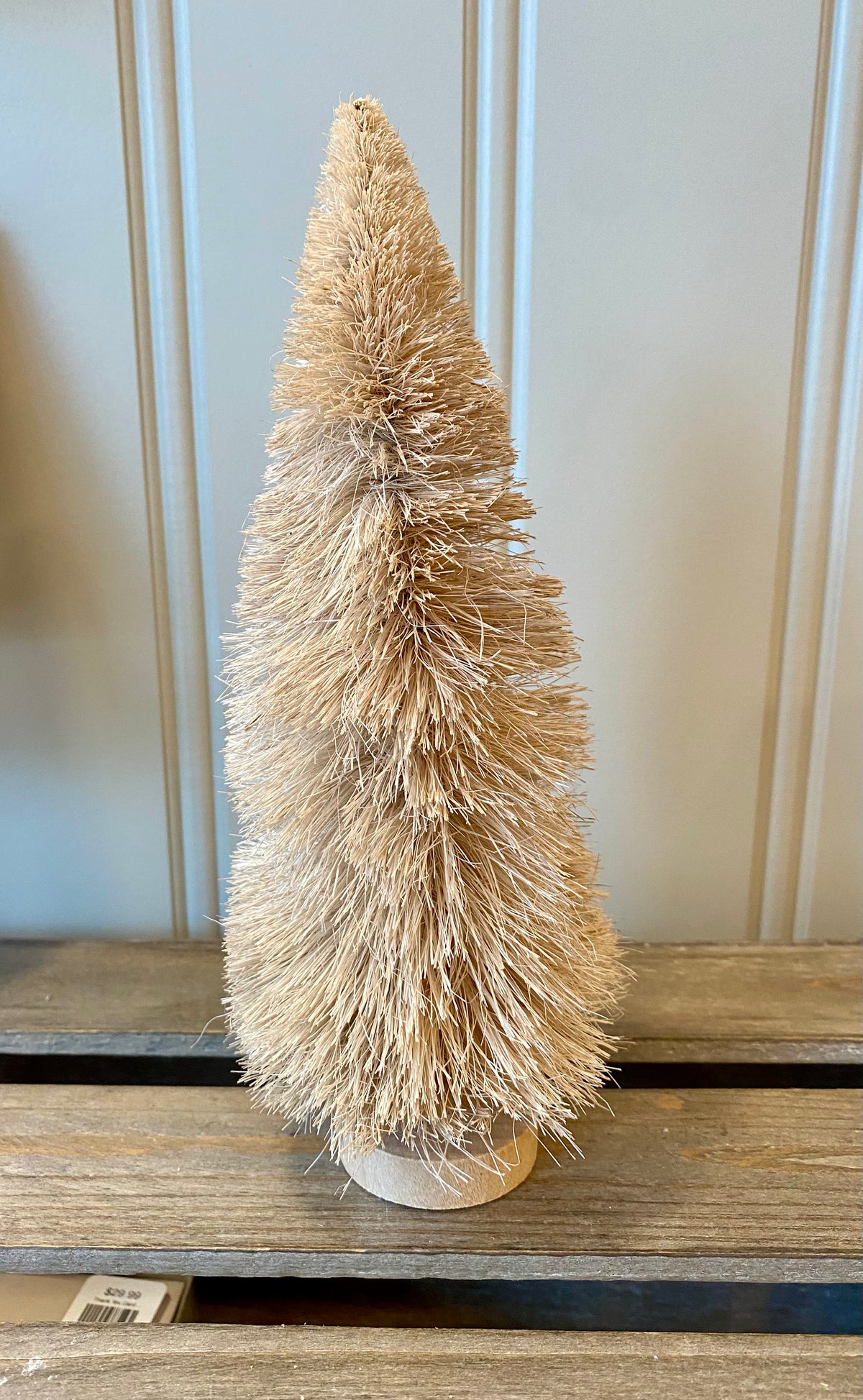 Taupe Bottle Brush Tree - Tall