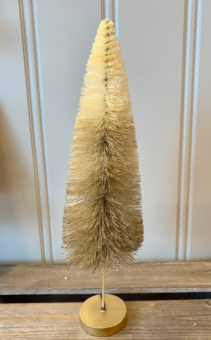 Ombre Bottle Brush Tree - Tall Taupe