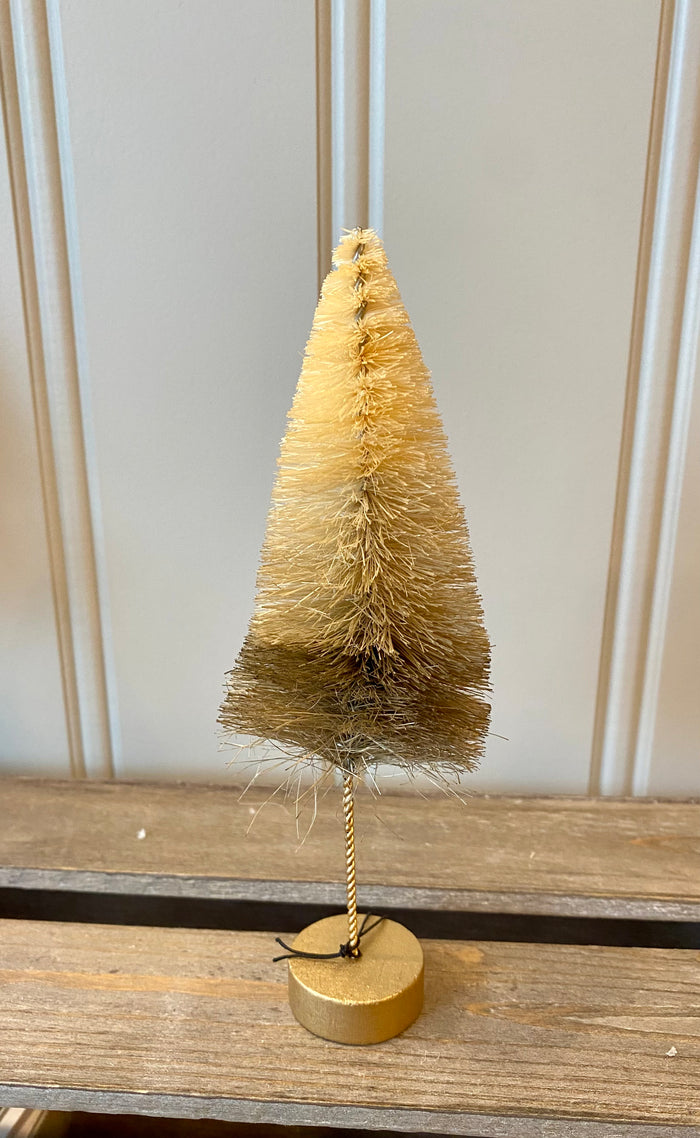 Ombre Bottle Brush Tree - Small Taupe