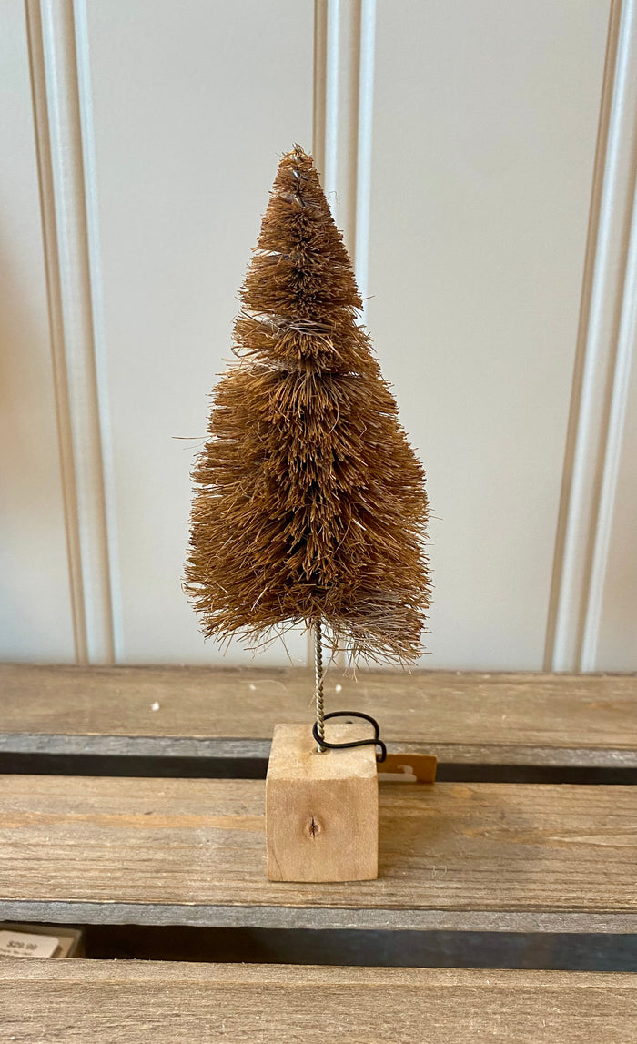 Dark Brown Bottle Brush Tree - small