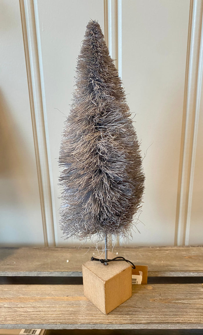 Dark Grey Bottle Brush Tree - large