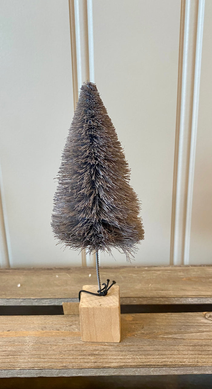 Dark Grey Bottle Brush Tree - Small