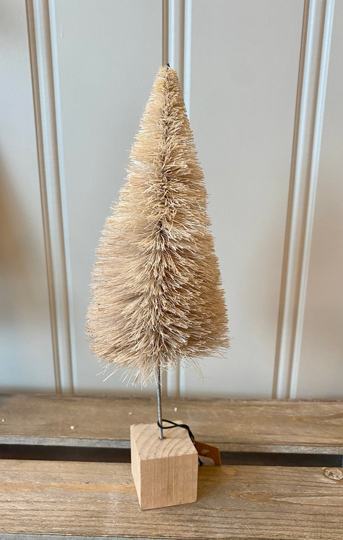 Tan Bottle Brush Tree - Medium