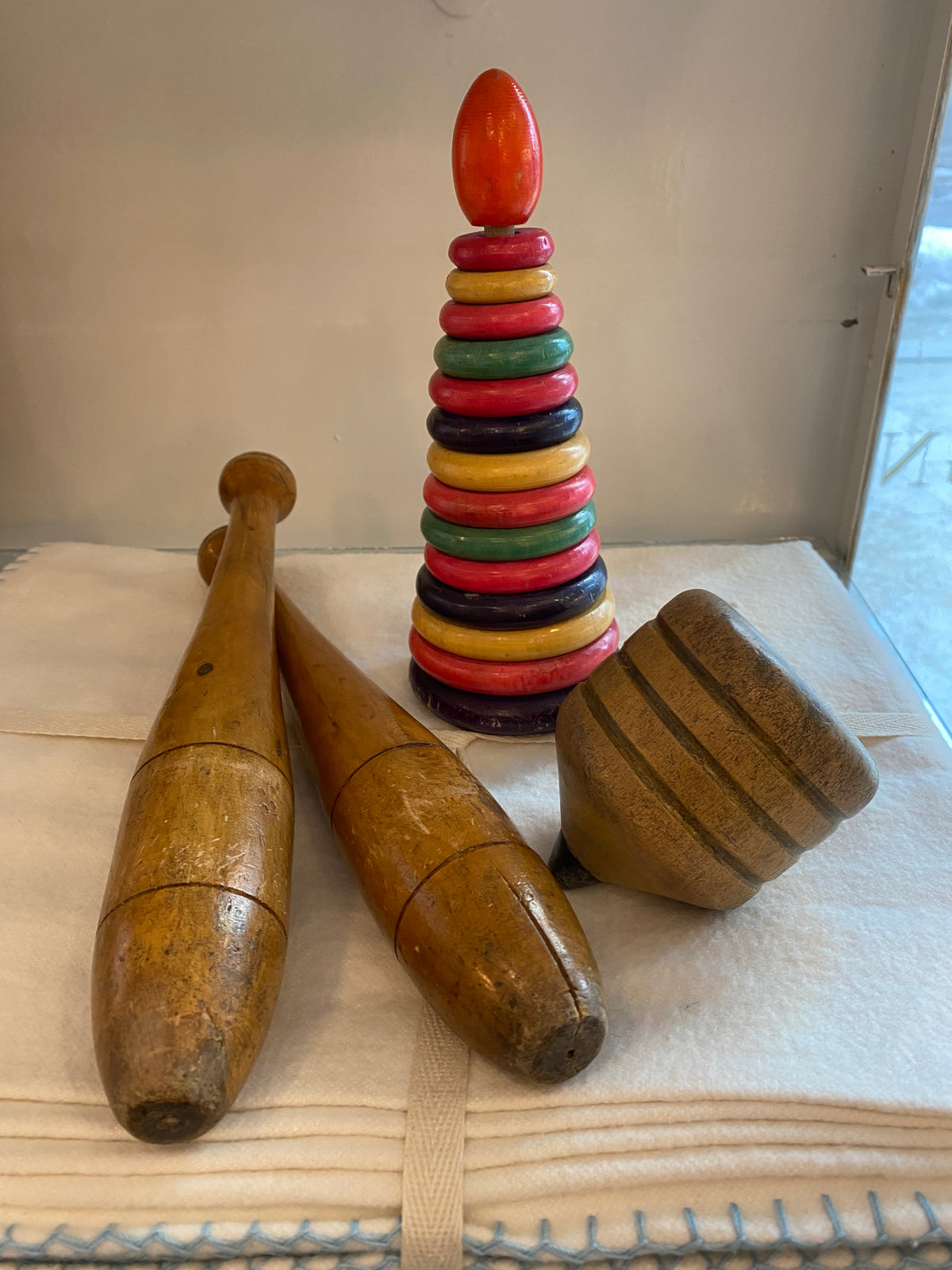 Heirloom Wooden Juggling Pins - set of 2
