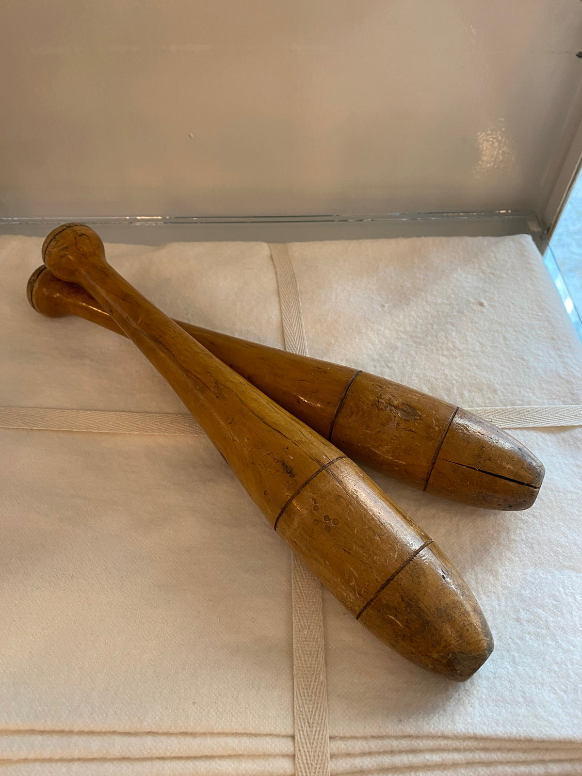 Heirloom Wooden Juggling Pins - set of 2