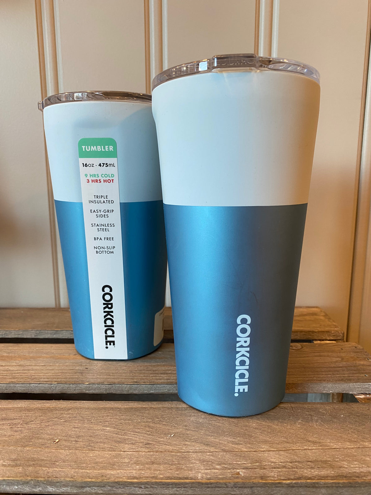 Colour Block Glacier Blue Tumbler