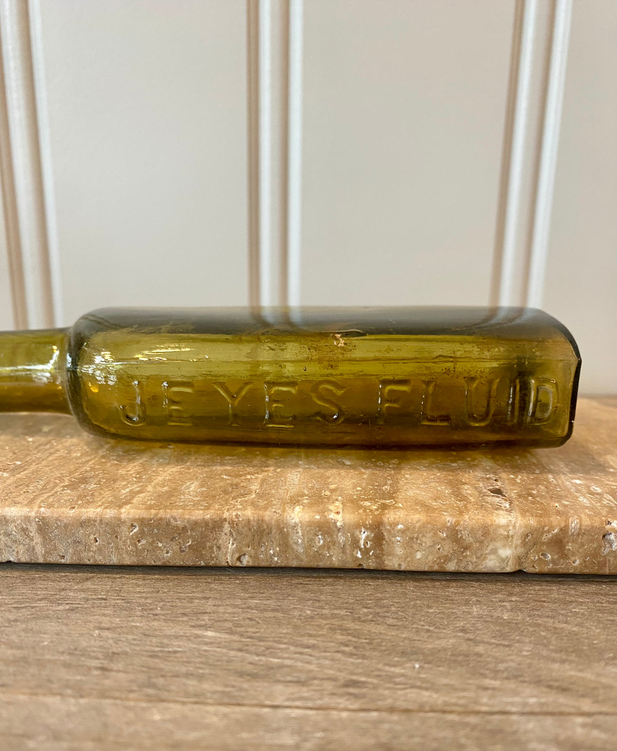 Heirloom Green Glass Bottle - Jeyes