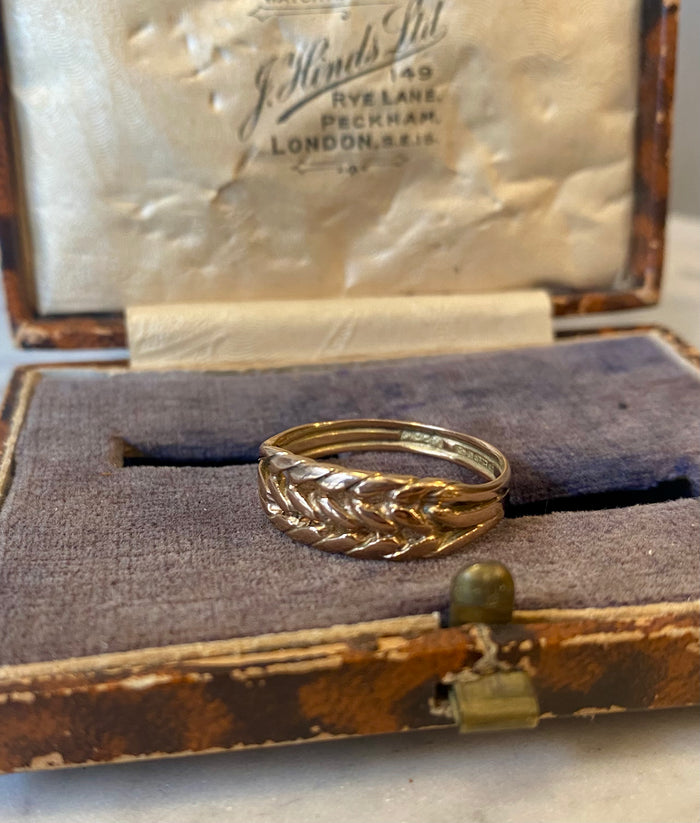 Heirloom Rose Gold Wheat Ring