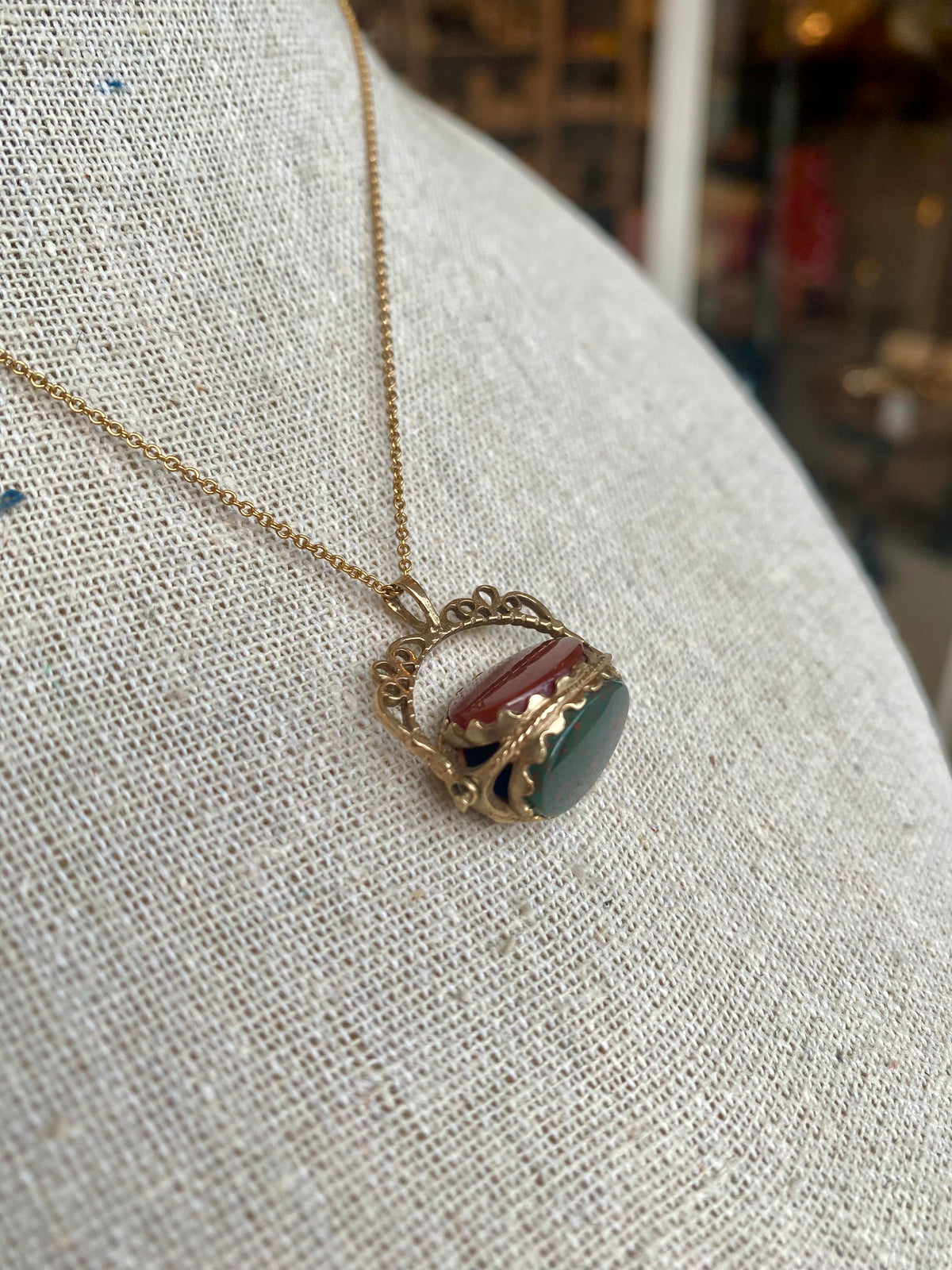 Heirloom Tri-Stone Spinner, Large