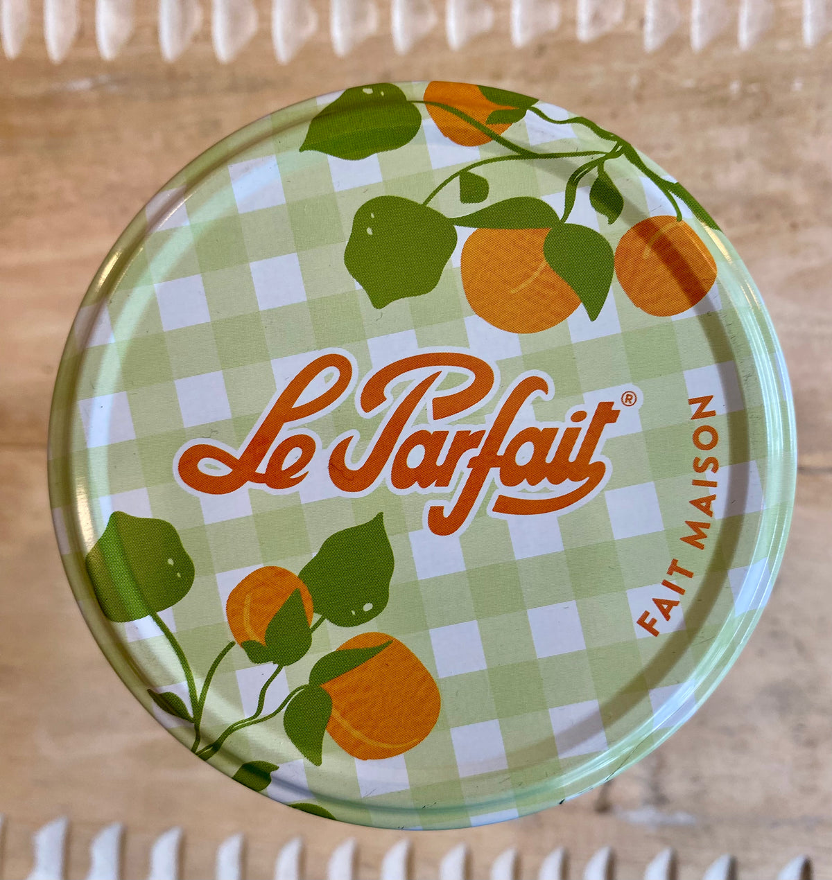 Le Parfait Glass Jar w/decorative Metal Lid