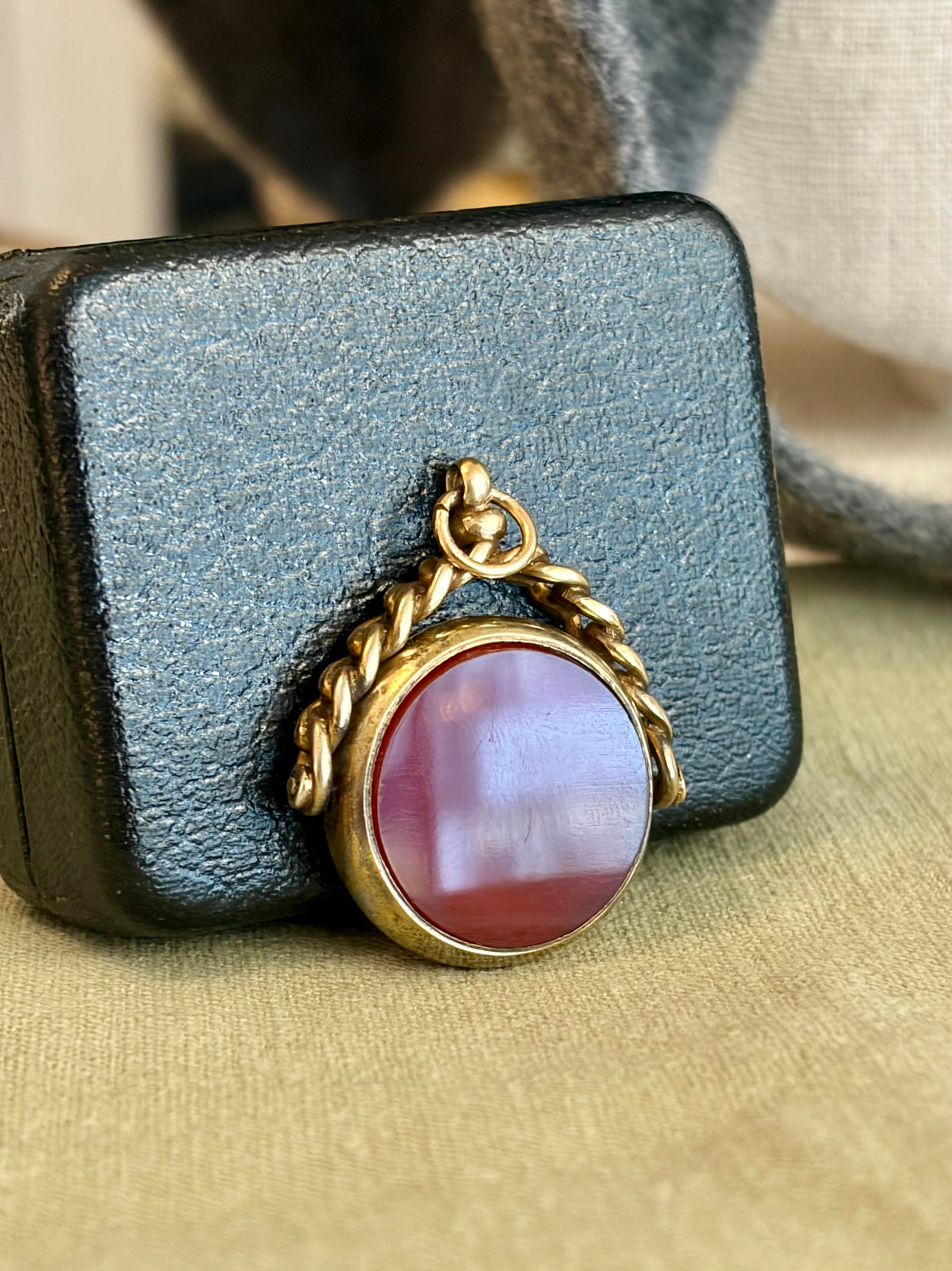 Heirloom Gold Watch Fob Spinner