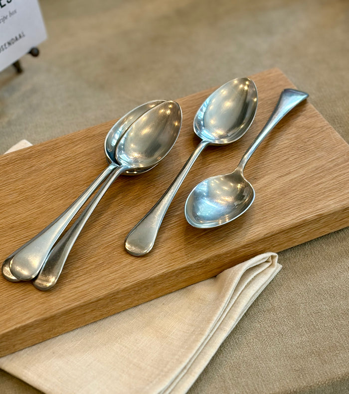 Vintage Spoons, Stainless Steel - Set of 5