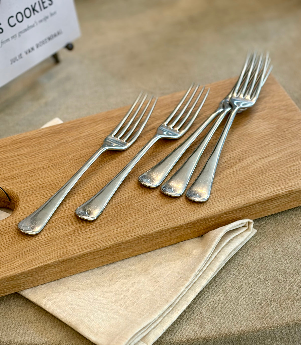 Vintage Stainless Steel Forks - Set of 5