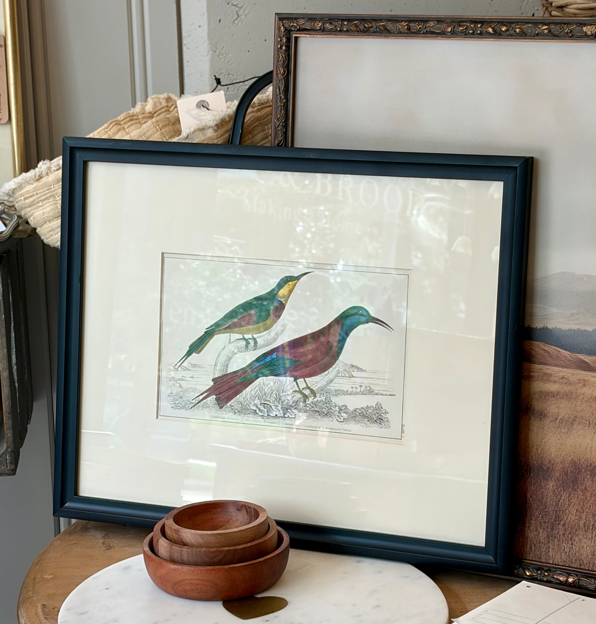 Heirloom Lithograph - Bee Eater Birds