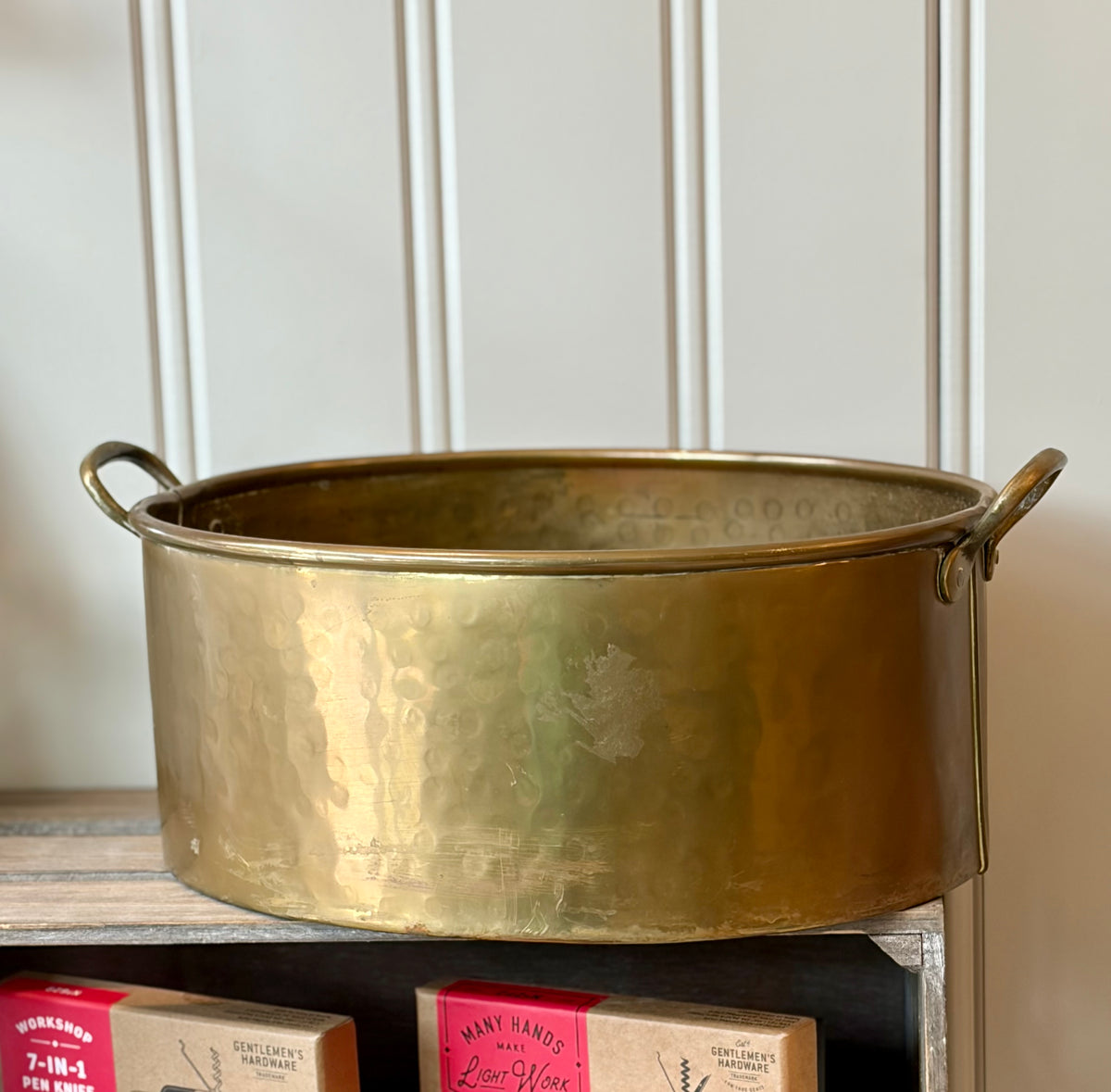 Heirloom Oval Brass Container