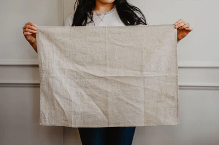 Terracotta Linen Tea Towel