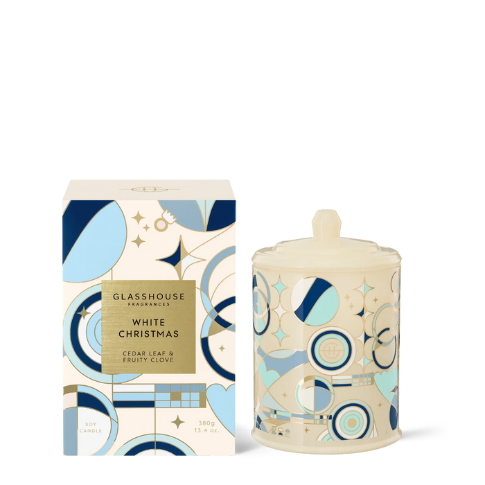 White Christmas Candle