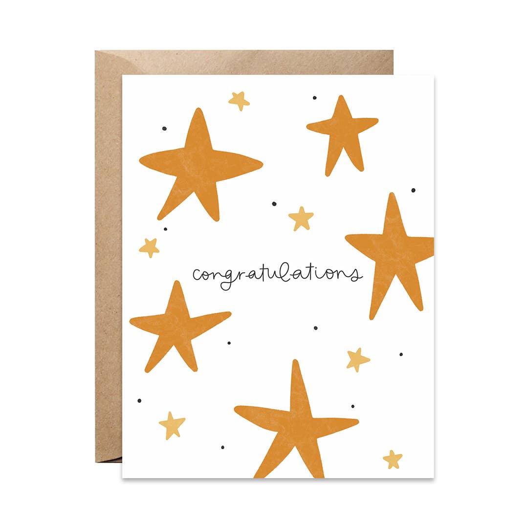 Congratulations - Stars Card